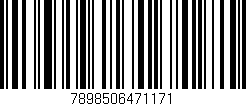 Código de barras (EAN, GTIN, SKU, ISBN): '7898506471171'