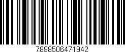 Código de barras (EAN, GTIN, SKU, ISBN): '7898506471942'