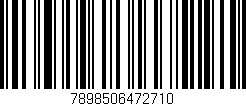 Código de barras (EAN, GTIN, SKU, ISBN): '7898506472710'