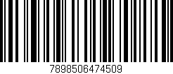 Código de barras (EAN, GTIN, SKU, ISBN): '7898506474509'