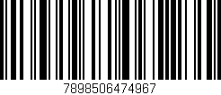 Código de barras (EAN, GTIN, SKU, ISBN): '7898506474967'