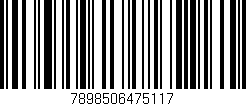 Código de barras (EAN, GTIN, SKU, ISBN): '7898506475117'