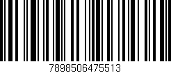 Código de barras (EAN, GTIN, SKU, ISBN): '7898506475513'