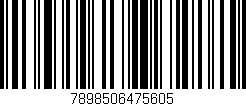 Código de barras (EAN, GTIN, SKU, ISBN): '7898506475605'