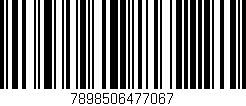 Código de barras (EAN, GTIN, SKU, ISBN): '7898506477067'