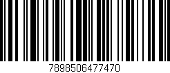 Código de barras (EAN, GTIN, SKU, ISBN): '7898506477470'