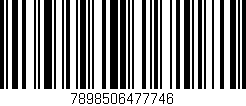 Código de barras (EAN, GTIN, SKU, ISBN): '7898506477746'