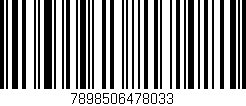 Código de barras (EAN, GTIN, SKU, ISBN): '7898506478033'