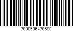 Código de barras (EAN, GTIN, SKU, ISBN): '7898506478590'