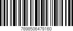 Código de barras (EAN, GTIN, SKU, ISBN): '7898506479160'