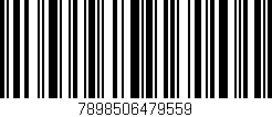 Código de barras (EAN, GTIN, SKU, ISBN): '7898506479559'