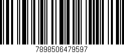 Código de barras (EAN, GTIN, SKU, ISBN): '7898506479597'