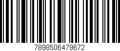 Código de barras (EAN, GTIN, SKU, ISBN): '7898506479672'