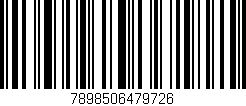 Código de barras (EAN, GTIN, SKU, ISBN): '7898506479726'