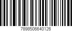 Código de barras (EAN, GTIN, SKU, ISBN): '7898506640126'