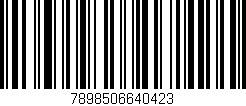 Código de barras (EAN, GTIN, SKU, ISBN): '7898506640423'