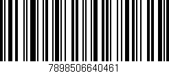 Código de barras (EAN, GTIN, SKU, ISBN): '7898506640461'