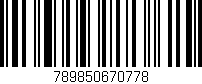Código de barras (EAN, GTIN, SKU, ISBN): '789850670778'