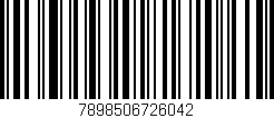 Código de barras (EAN, GTIN, SKU, ISBN): '7898506726042'