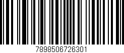 Código de barras (EAN, GTIN, SKU, ISBN): '7898506726301'
