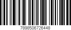 Código de barras (EAN, GTIN, SKU, ISBN): '7898506726448'