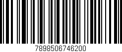 Código de barras (EAN, GTIN, SKU, ISBN): '7898506746200'