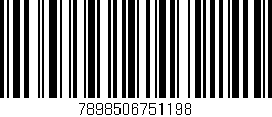 Código de barras (EAN, GTIN, SKU, ISBN): '7898506751198'