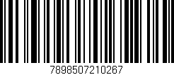 Código de barras (EAN, GTIN, SKU, ISBN): '7898507210267'