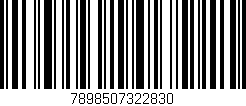 Código de barras (EAN, GTIN, SKU, ISBN): '7898507322830'