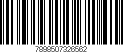 Código de barras (EAN, GTIN, SKU, ISBN): '7898507326562'