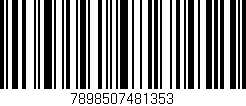 Código de barras (EAN, GTIN, SKU, ISBN): '7898507481353'