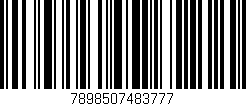 Código de barras (EAN, GTIN, SKU, ISBN): '7898507483777'