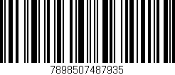 Código de barras (EAN, GTIN, SKU, ISBN): '7898507487935'