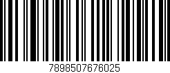 Código de barras (EAN, GTIN, SKU, ISBN): '7898507676025'