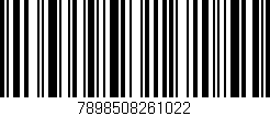 Código de barras (EAN, GTIN, SKU, ISBN): '7898508261022'