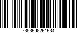 Código de barras (EAN, GTIN, SKU, ISBN): '7898508261534'