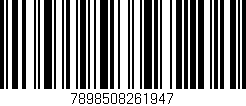 Código de barras (EAN, GTIN, SKU, ISBN): '7898508261947'