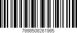 Código de barras (EAN, GTIN, SKU, ISBN): '7898508261985'