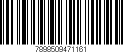Código de barras (EAN, GTIN, SKU, ISBN): '7898509471161'