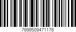 Código de barras (EAN, GTIN, SKU, ISBN): '7898509471178'