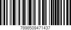 Código de barras (EAN, GTIN, SKU, ISBN): '7898509471437'