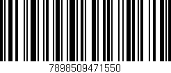 Código de barras (EAN, GTIN, SKU, ISBN): '7898509471550'