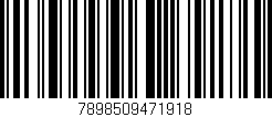 Código de barras (EAN, GTIN, SKU, ISBN): '7898509471918'