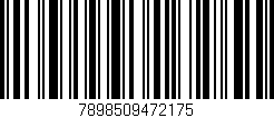 Código de barras (EAN, GTIN, SKU, ISBN): '7898509472175'