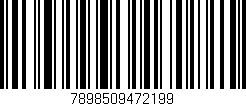 Código de barras (EAN, GTIN, SKU, ISBN): '7898509472199'