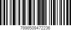 Código de barras (EAN, GTIN, SKU, ISBN): '7898509472236'