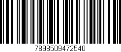 Código de barras (EAN, GTIN, SKU, ISBN): '7898509472540'