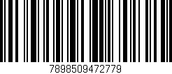 Código de barras (EAN, GTIN, SKU, ISBN): '7898509472779'