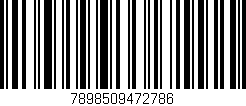 Código de barras (EAN, GTIN, SKU, ISBN): '7898509472786'