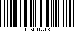 Código de barras (EAN, GTIN, SKU, ISBN): '7898509472861'